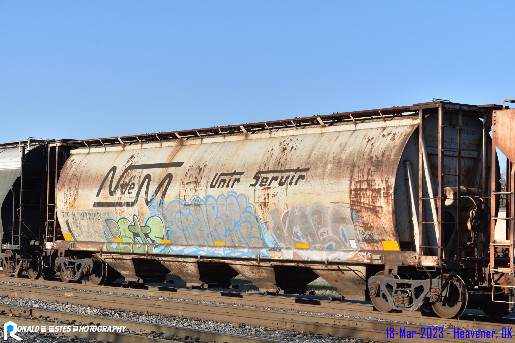 PRN2023030334_499 Kansas City Southern KCS – Grupo Transportación Ferroviaria Mexicana TFM 81082 Hopper Car 58' 7" LO C113 4 Bay Covered Cylindrical 4550cf